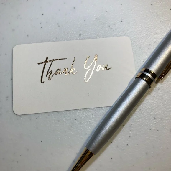 Foil thank you cards(choose your color) - Picture 5 of 10